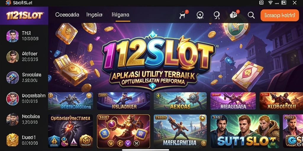 Tampilan antarmuka pengguna intuitif dari 1121SLOT