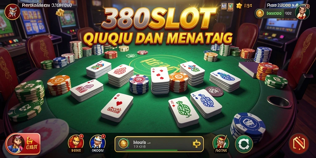 Tampilan utama 380SLOT menampilkan gameplay seru QiuQiu.