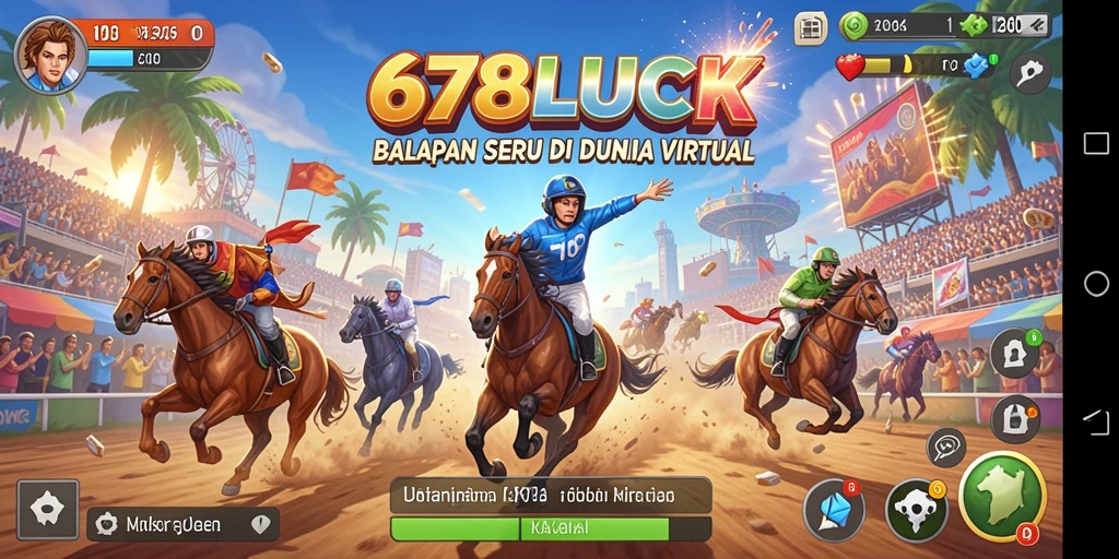 Tampilan screenshot game 678LUCK yang menampilkan balapan seru dan mobil yang menarik.