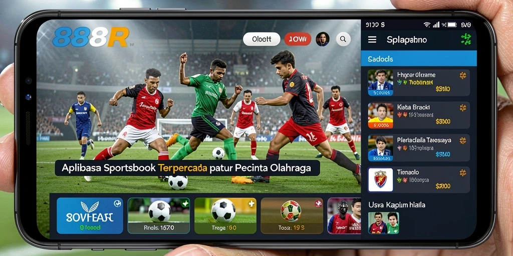 Screenshot utama <strong>888R</strong> menunjukkan antarmuka taruhan olahraga yang dinamis.