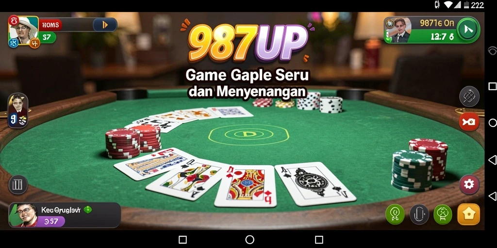 Tampilan gameplay seru di 987UP dengan pemain yang aktif.