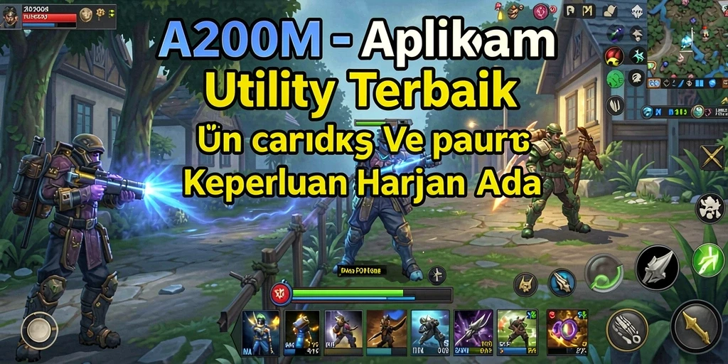 Tampilan antarmuka A200M yang sederhana dan menarik.