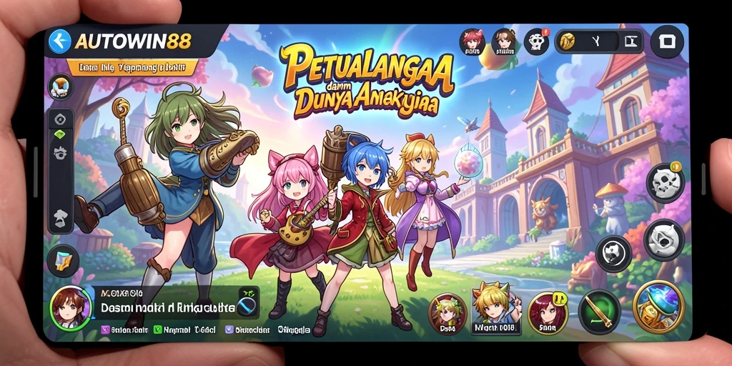 Gameplay seru di AUTOWIN88 dengan karakter Anime.