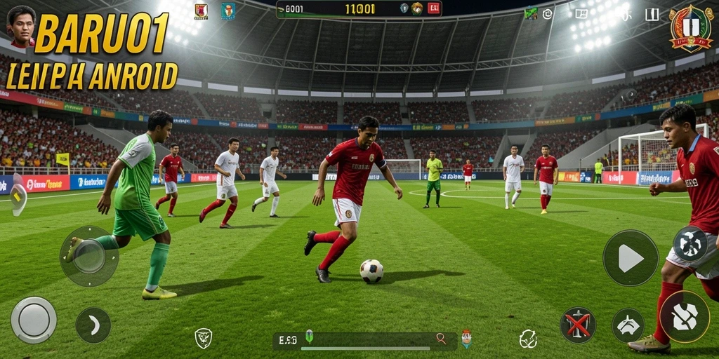 Tangkapan layar gameplay yang menampilkan momen mendebarkan di lapangan.