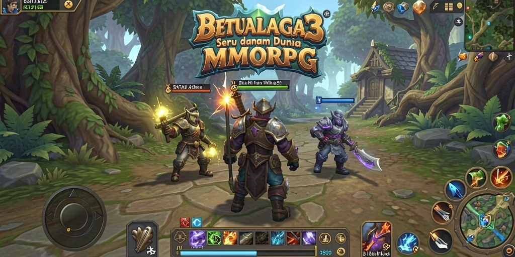 Screenshot utama BATA123 menampilkan pertarungan di dunia MMORPG yang menakjubkan.