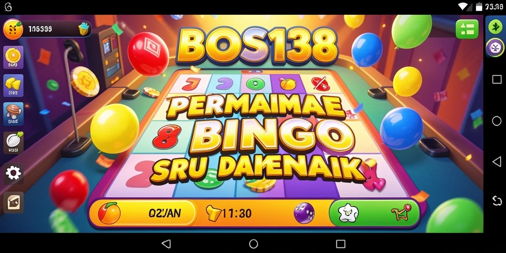 Screenshot utama menunjukkan gameplay seru Bingo di BOS138.