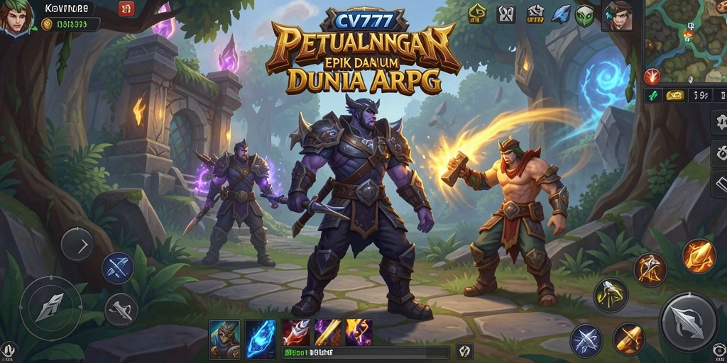 Tampilan gameplay menakjubkan dari CV777 di dunia ARPG.