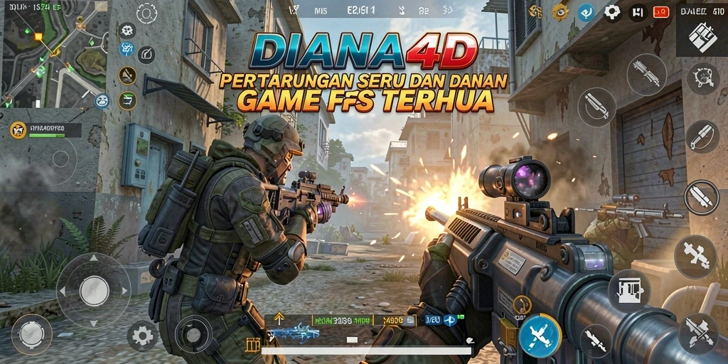 Tangkapan layar gameplay di DIANA4D menunjukkan aksi pertempuran yang mendebarkan.
