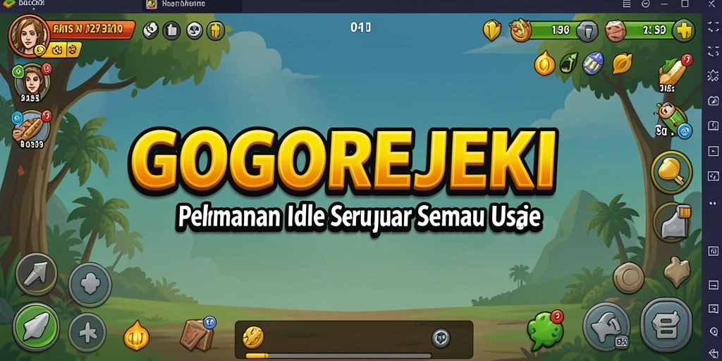 Tangkapan layar utama GOGOREJEKI menampilkan gameplay santai dan menarik.