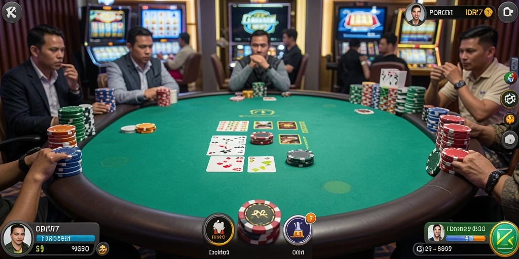 Gameplay seru dalam aplikasi poker IDR77 yang penuh tantangan.