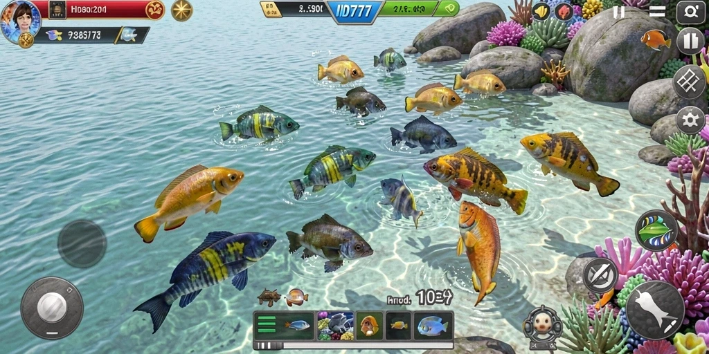 Tampilan gameplay seru saat menembak ikan dalam IND777.
