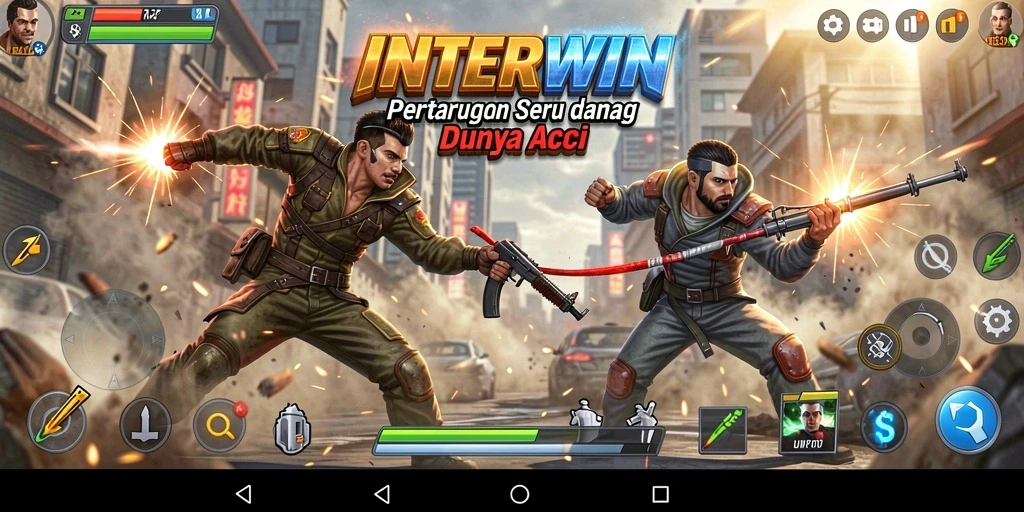 Tampilan gameplay menarik di INTERWIN dengan aksi yang mendebarkan.