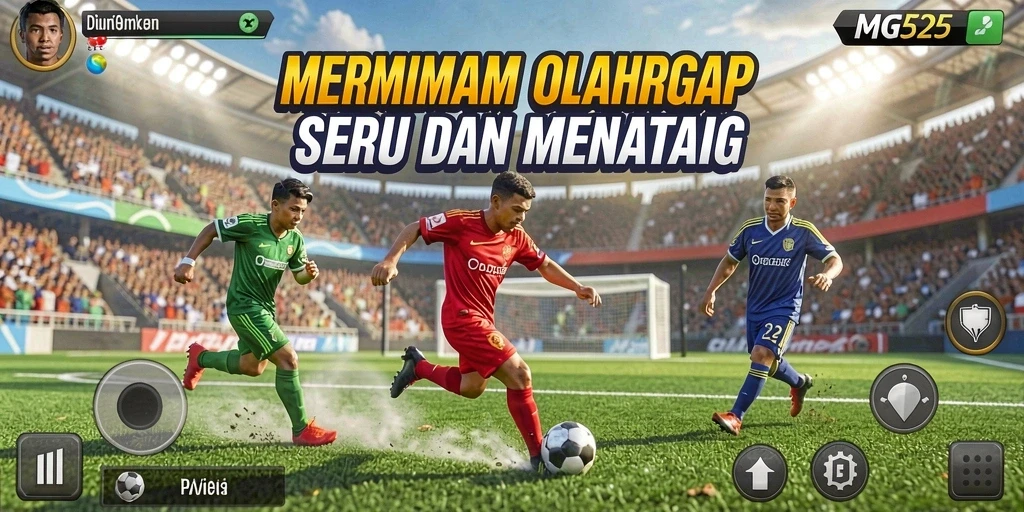 Screenshot MG525 menampilkan gameplay olahraga yang mendebarkan dan interaktif.