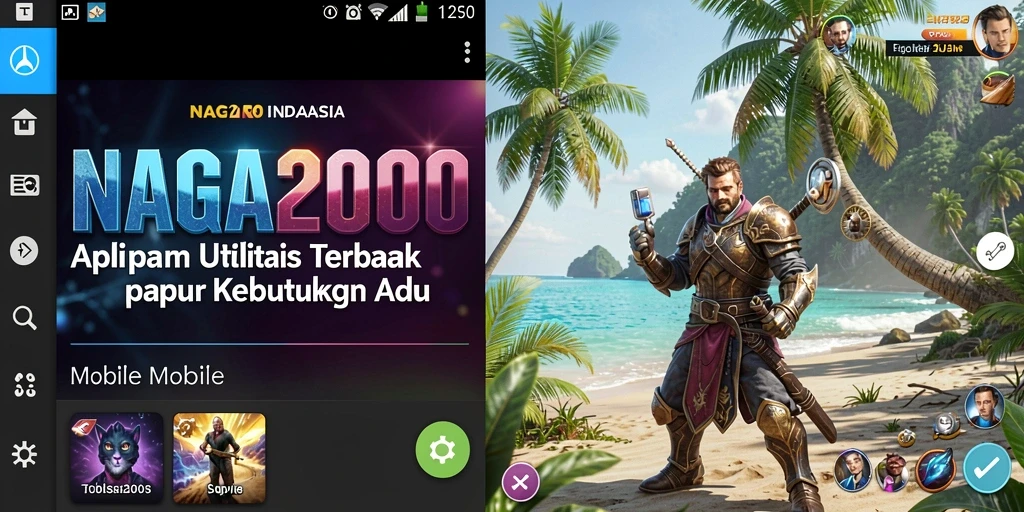 Tampilan utama NAGA2000 dengan fitur utilitas yang canggih.