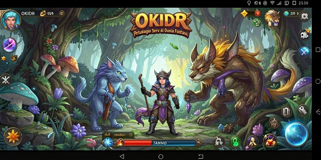 Tampilan gameplay <strong>OKIDR</strong> yang menegangkan dan penuh aksi petualangan.