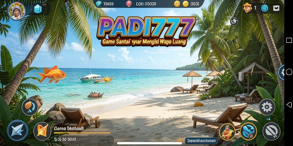 Tampilan gameplay PADI777 yang ceria dan menghibur.