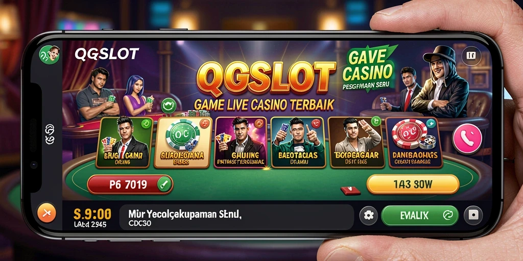 Gameplay menarik di kasino langsung dengan dealer profesional.