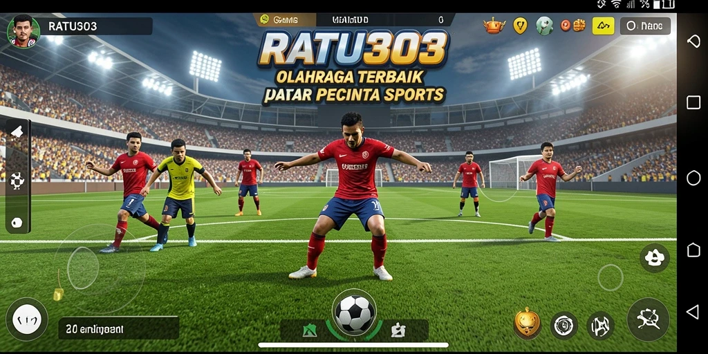 Tampilan menarik dari gameplay olahraga yang mengasyikkan.