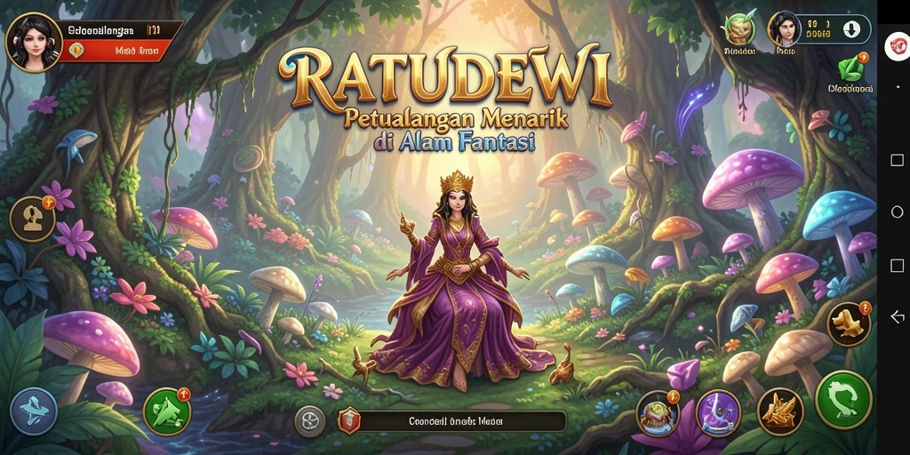 Tampilan gameplay seru dalam RATUDEWI yang menakjubkan.