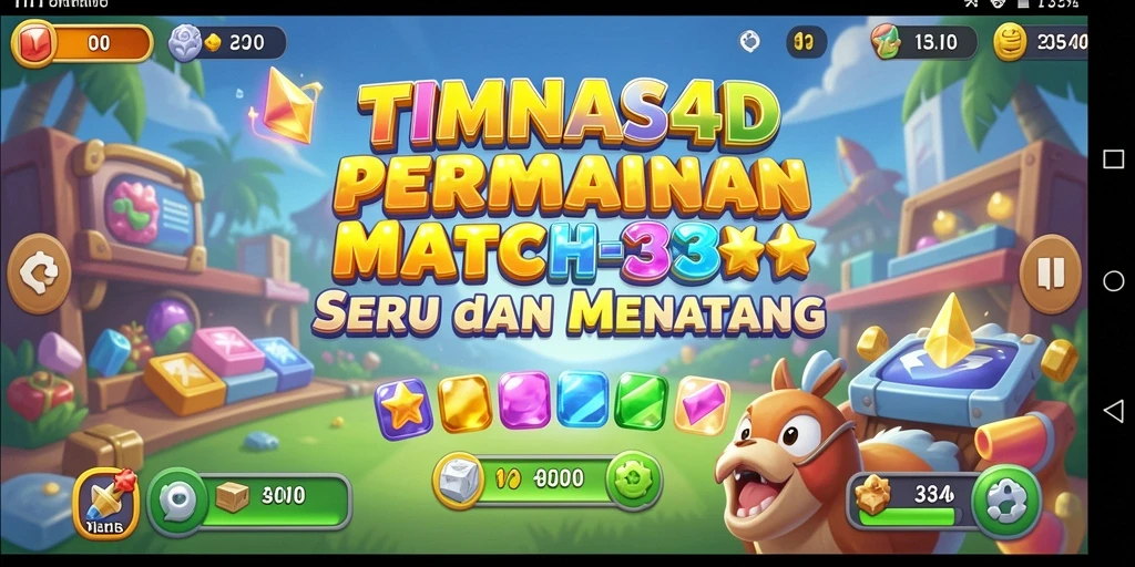 Tampilan gameplay seru dan menantang dari TIMNAS4D.