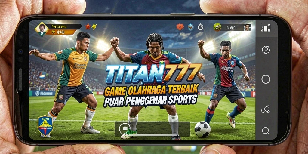 Tampilan gameplay TITAN777 menampilkan serunya pertandingan olahraga yang dihadapi.