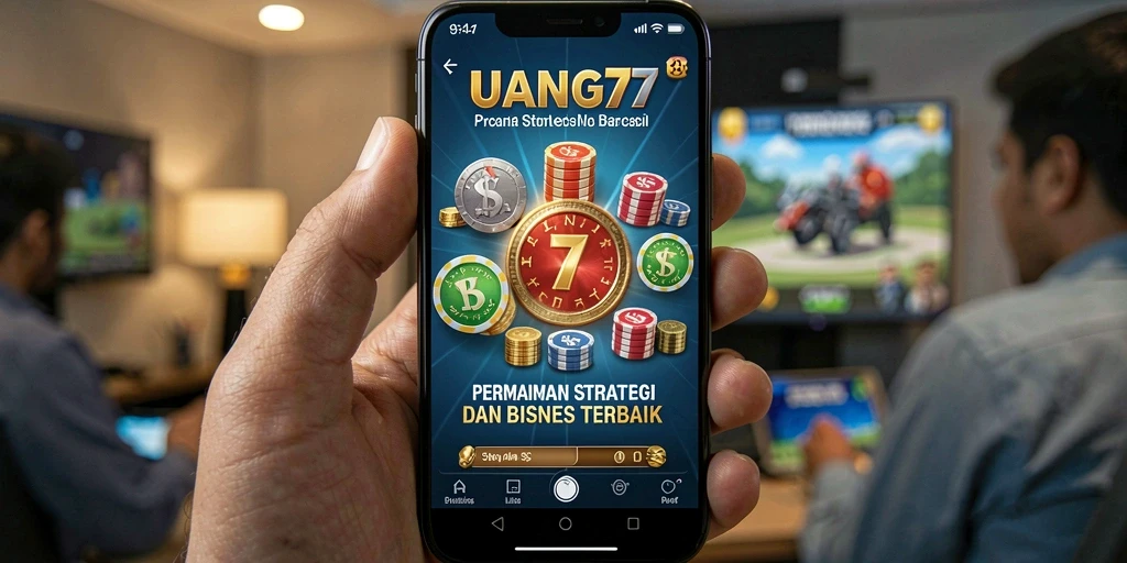 Tampilan gameplay UANG77 yang menampilkan strategi bisnis yang menarik.