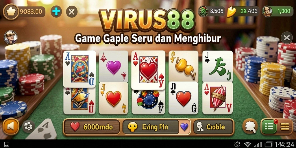 Gameplay seru VIRUS88 dengan tampilan grafis menarik.