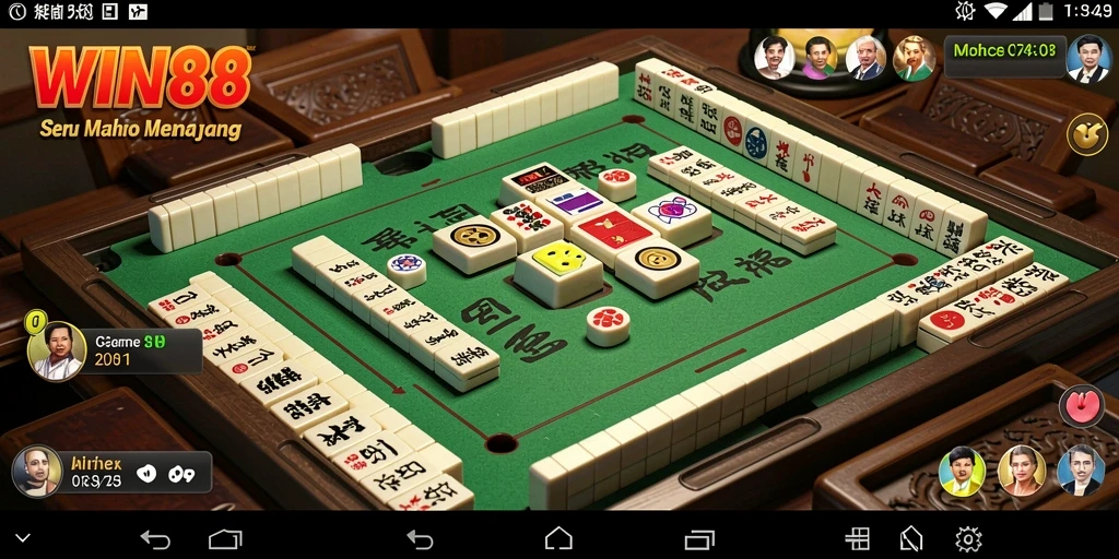 Screenshot gameplay WIN88 menampilkan aksi seru permainan Mahjong.