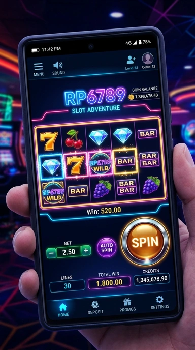 Screenshot berfungsi dari aplikasi yang diunduh melalui rp6789.